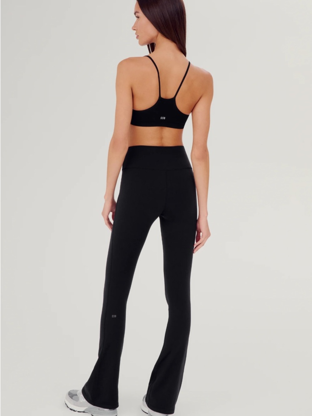 SPLITS59 Raquel High Waist Flared Legging - Black - Picture 4 of 6